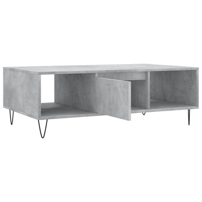 Tavolino Salotto Grigio Cemento 104x60x35 cm Legno Multistrato - homemem39