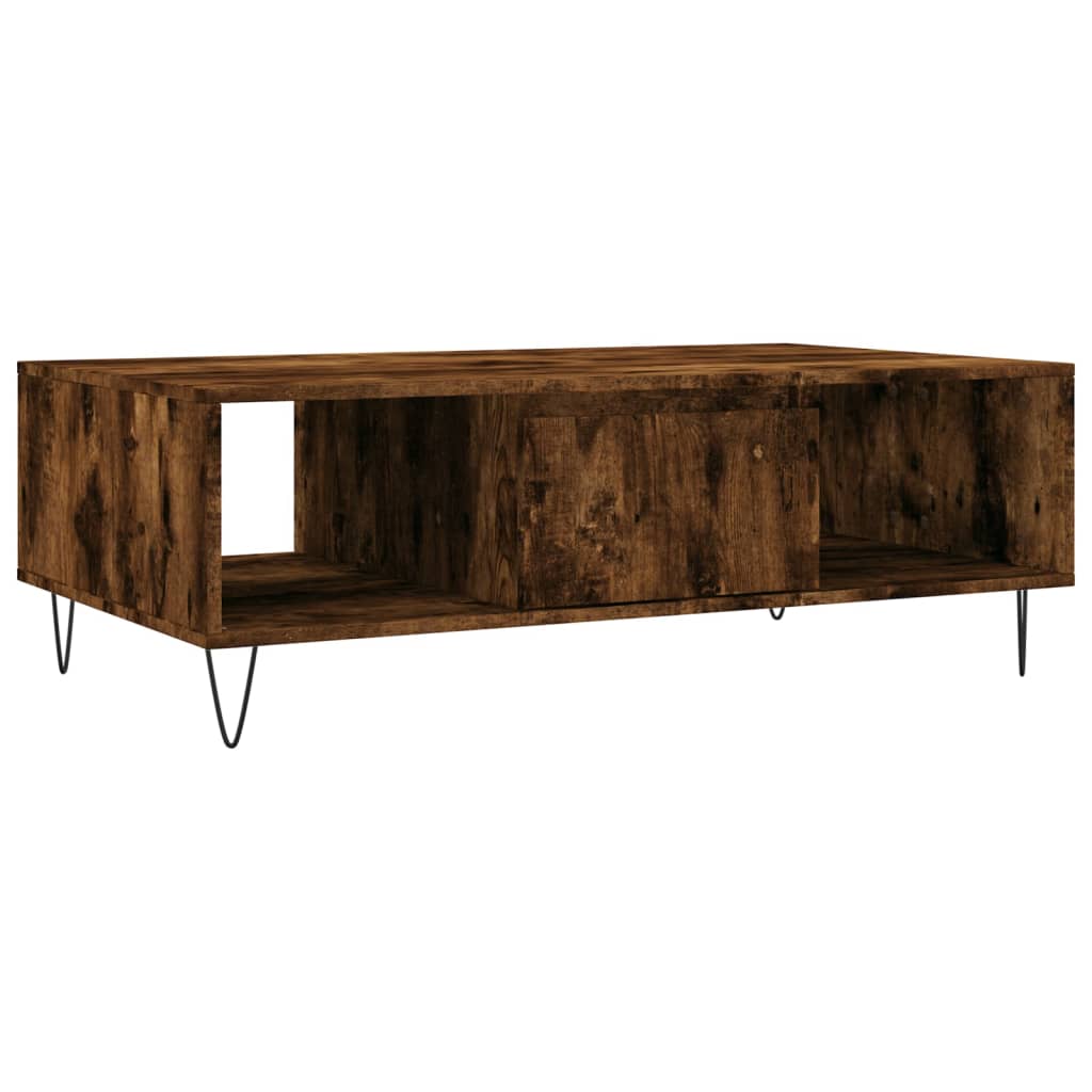 Tavolino da Salotto Rovere Fumo 104x60x35 cm Legno Multistrato - homemem39