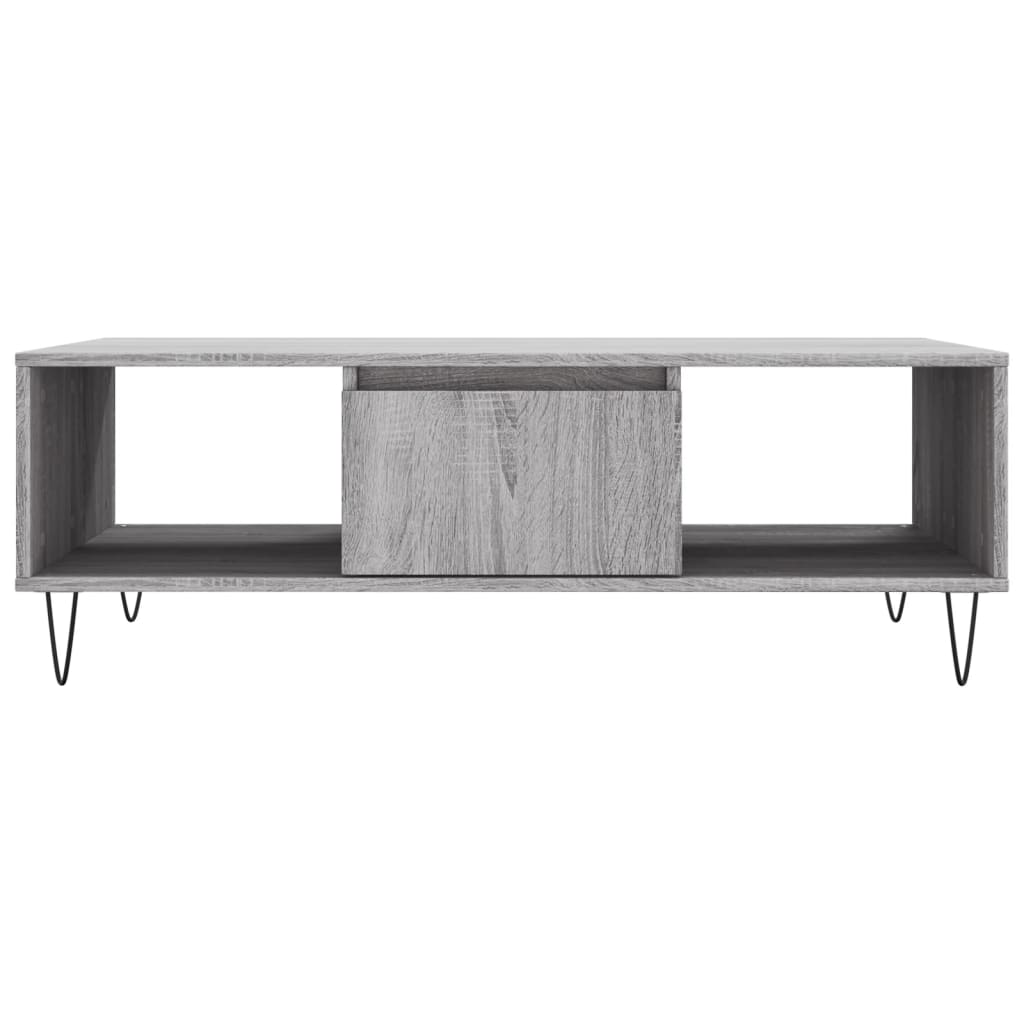 Tavolino da Salotto Grigio Sonoma 104x60x35cm Legno Multistrato - homemem39