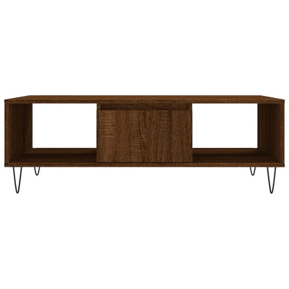 Tavolino Salotto Rovere Marrone 104x60x35 cm Legno Multistrato - homemem39