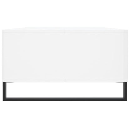 Tavolino da Salotto Bianco Lucido 104x60x35cm Legno Multistrato - homemem39