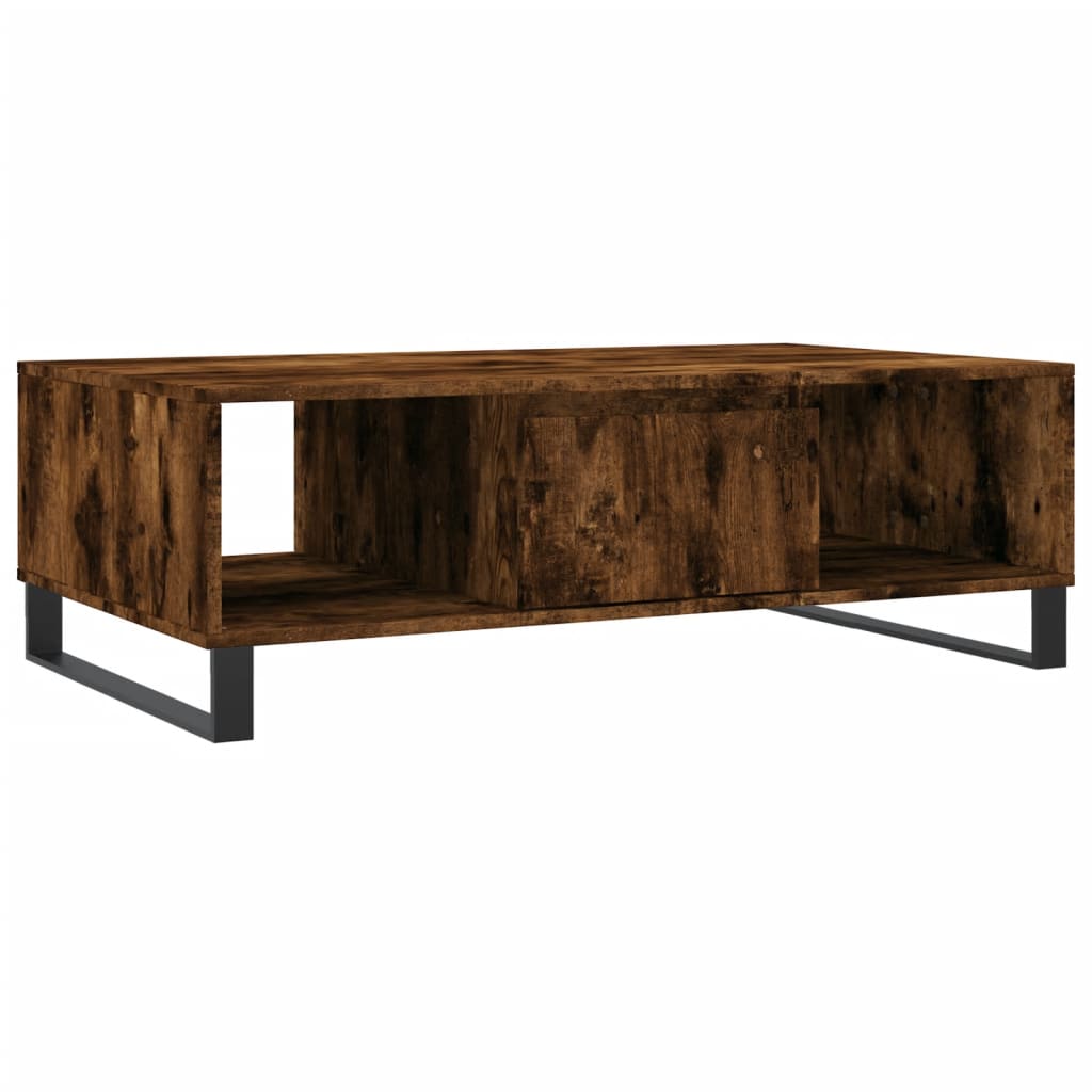 Tavolino da Salotto Rovere Fumo 104x60x35 cm Legno Multistrato - homemem39