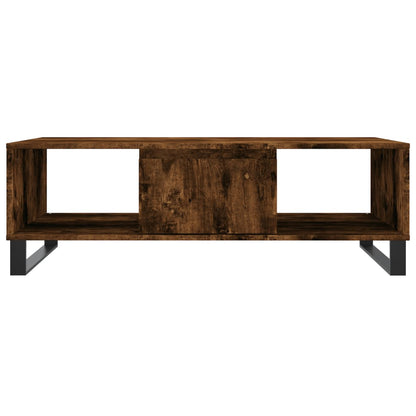 Tavolino da Salotto Rovere Fumo 104x60x35 cm Legno Multistrato - homemem39