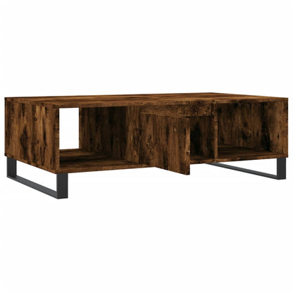 Tavolino da Salotto Rovere Fumo 104x60x35 cm Legno Multistrato - homemem39