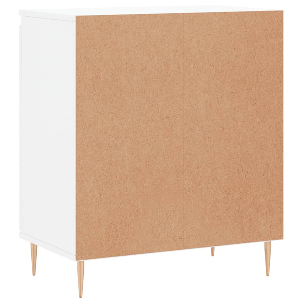 Credenza Bianco Lucido 60x35x70 cm in Legno Multistrato - homemem39