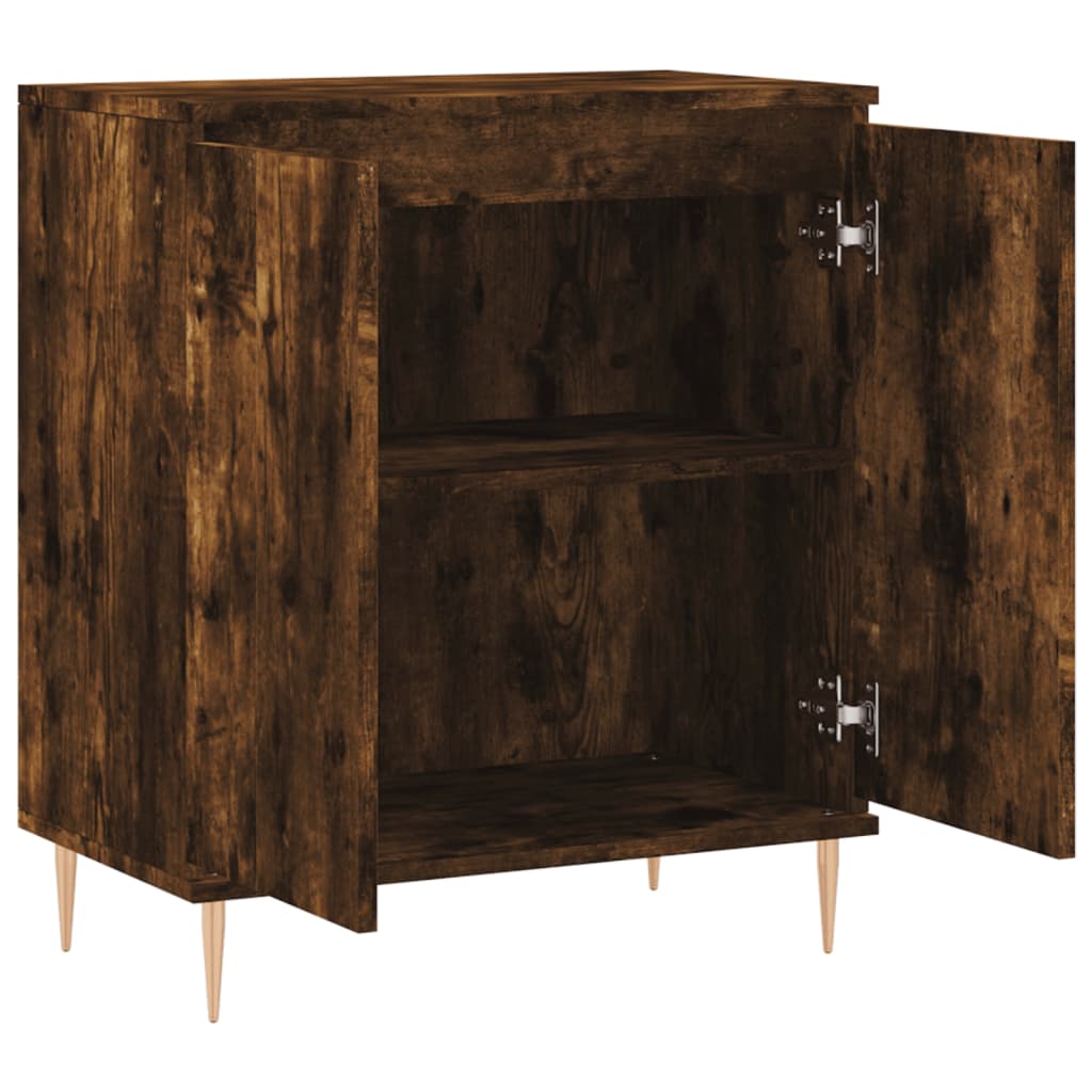 Credenza Rovere Fumo 60x35x70 cm in Legno Multistrato - homemem39