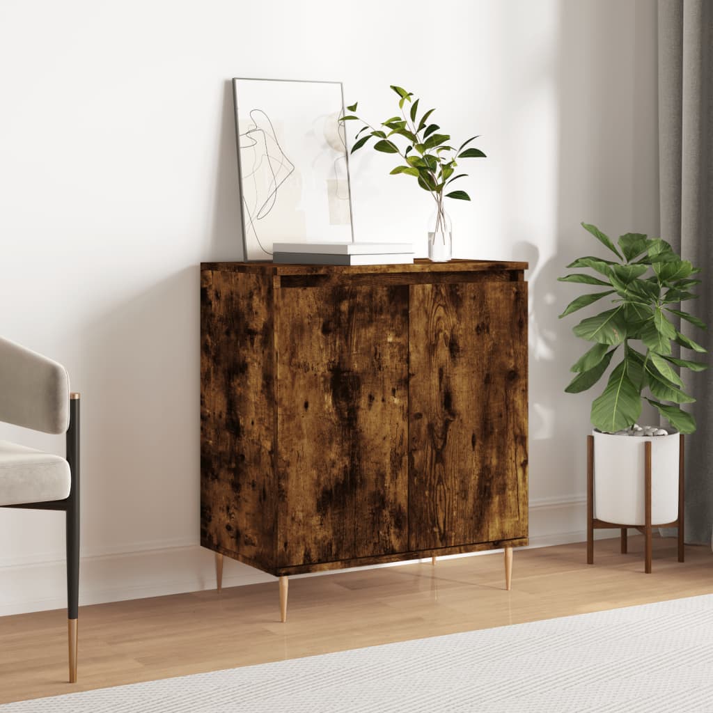 Credenza Rovere Fumo 60x35x70 cm in Legno Multistrato - homemem39