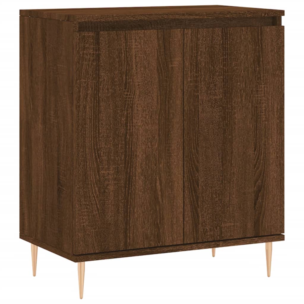 Credenza Rovere Marrone 60x35x70 cm in Legno Multistrato - homemem39