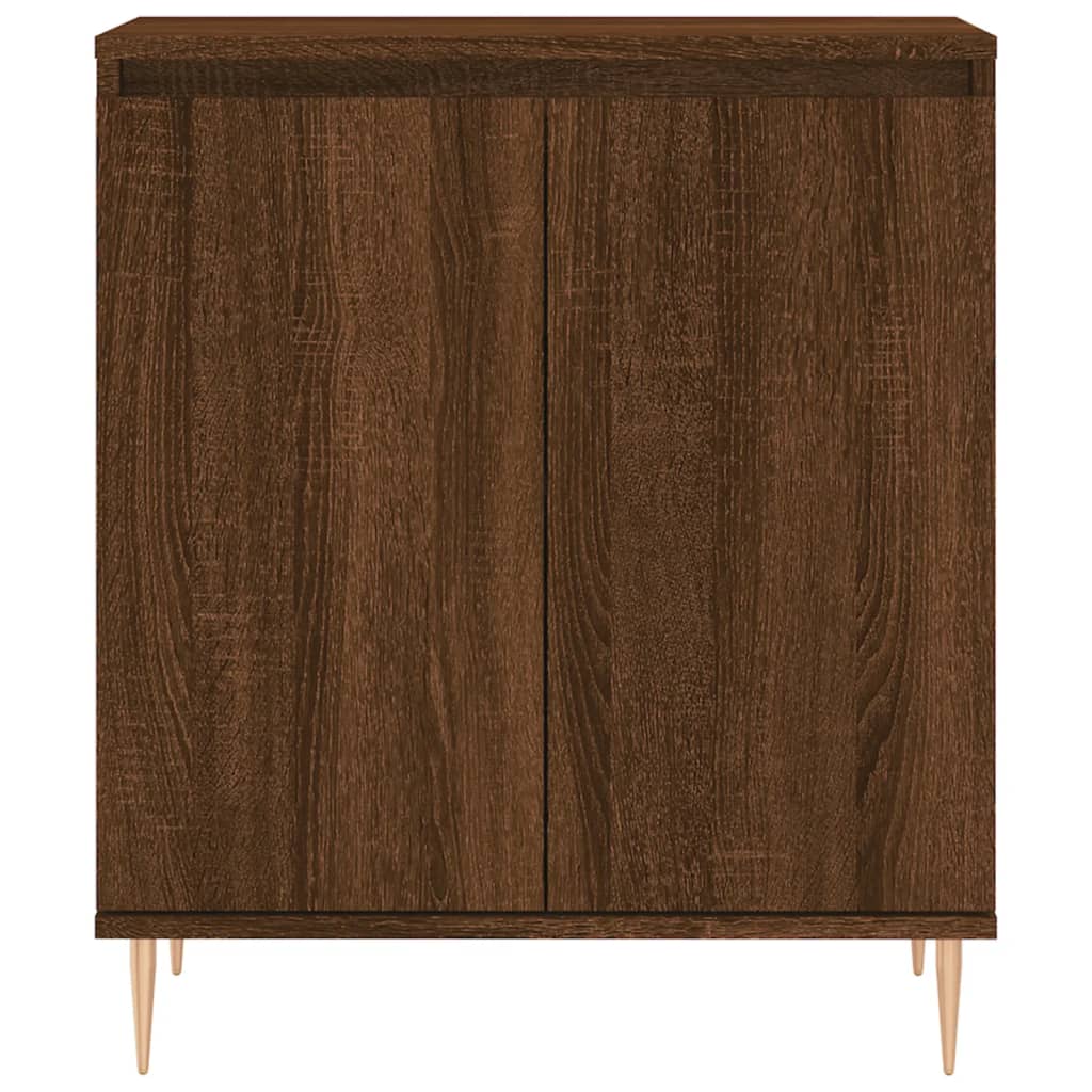 Credenza Rovere Marrone 60x35x70 cm in Legno Multistrato - homemem39