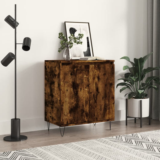 Credenza Rovere Fumo 60x35x70 cm in Legno Multistrato - homemem39