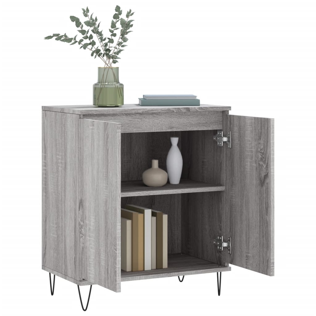 Credenza Grigio Sonoma 60x35x70 cm in Legno Multistrato - homemem39