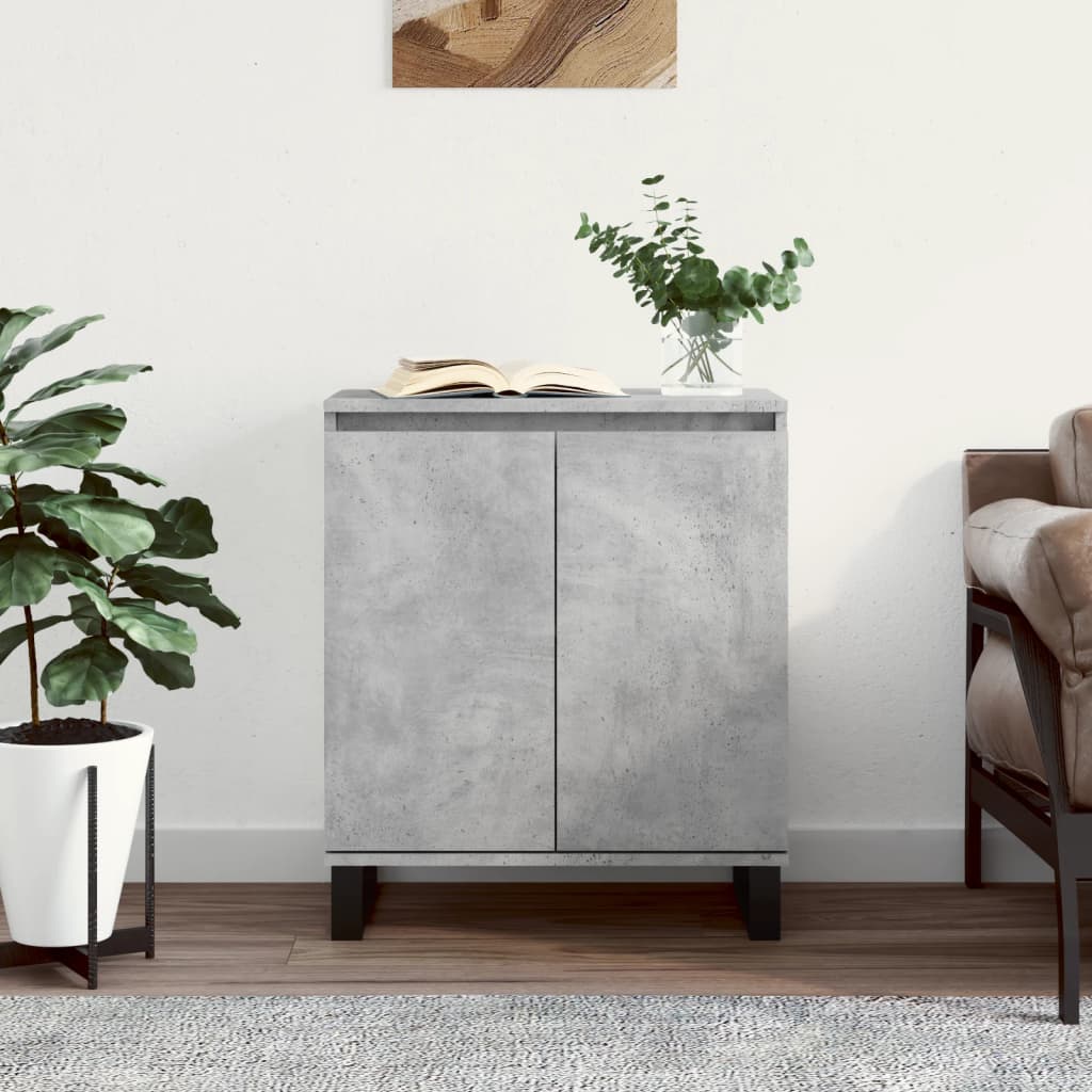 Credenza Grigio Cemento 60x35x70 cm in Legno Multistrato - homemem39