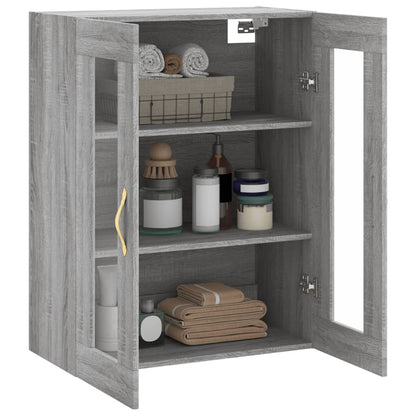 Mobile a Parete Grigio Sonoma 69,5x34x90 cm - homemem39