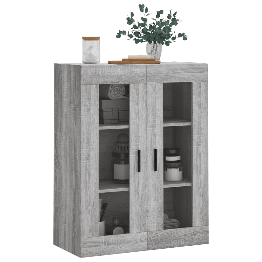 Mobile a Parete Grigio Sonoma 69,5x34x90 cm - homemem39