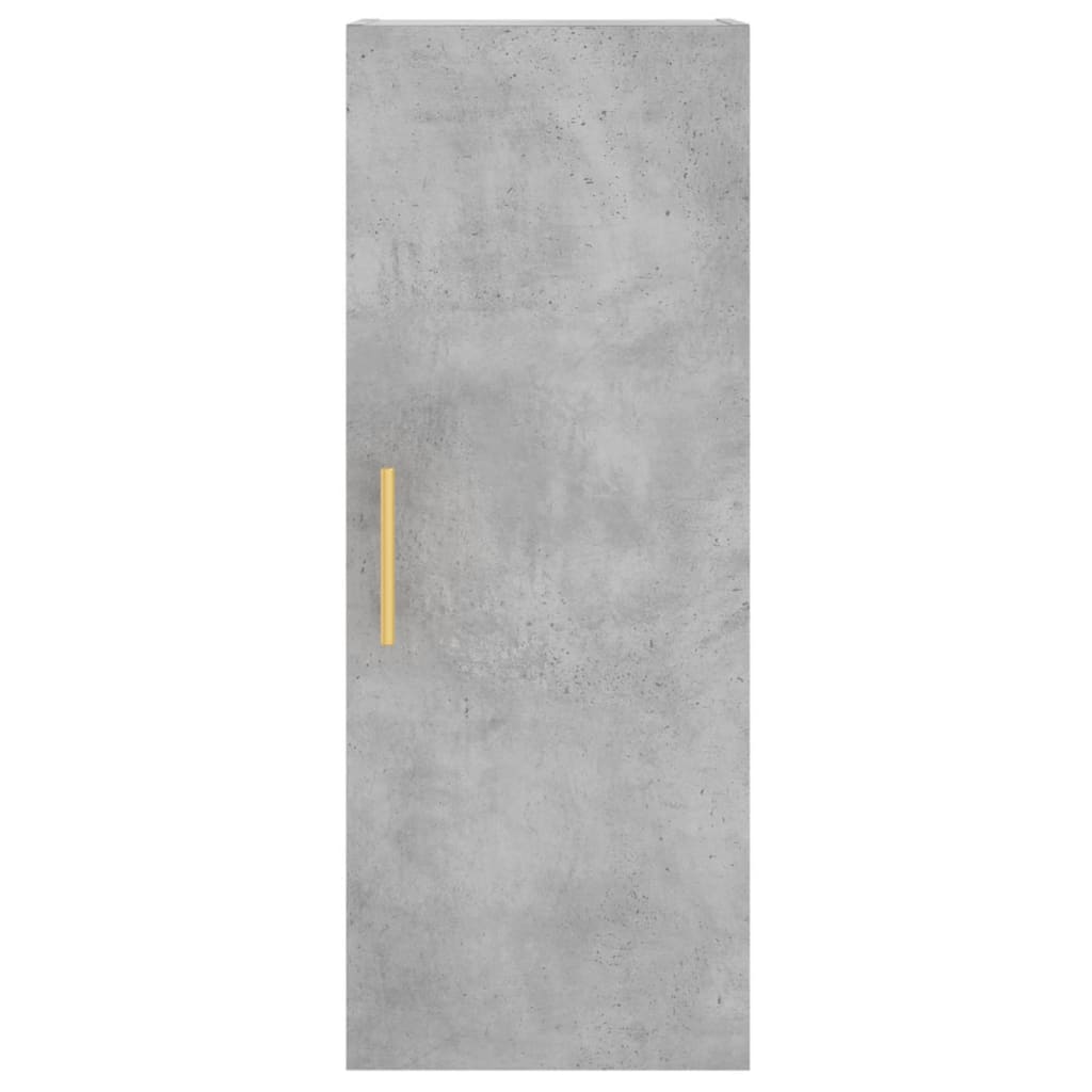 Mobile a Parete Grigio Cemento 34,5x34x90 cm - homemem39