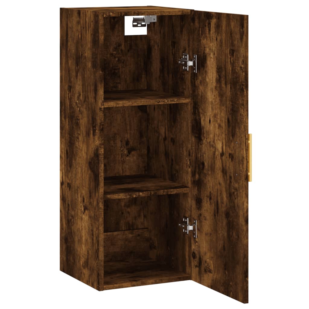 Mobile a Parete Rovere Fumo 34,5x34x90 cm - homemem39