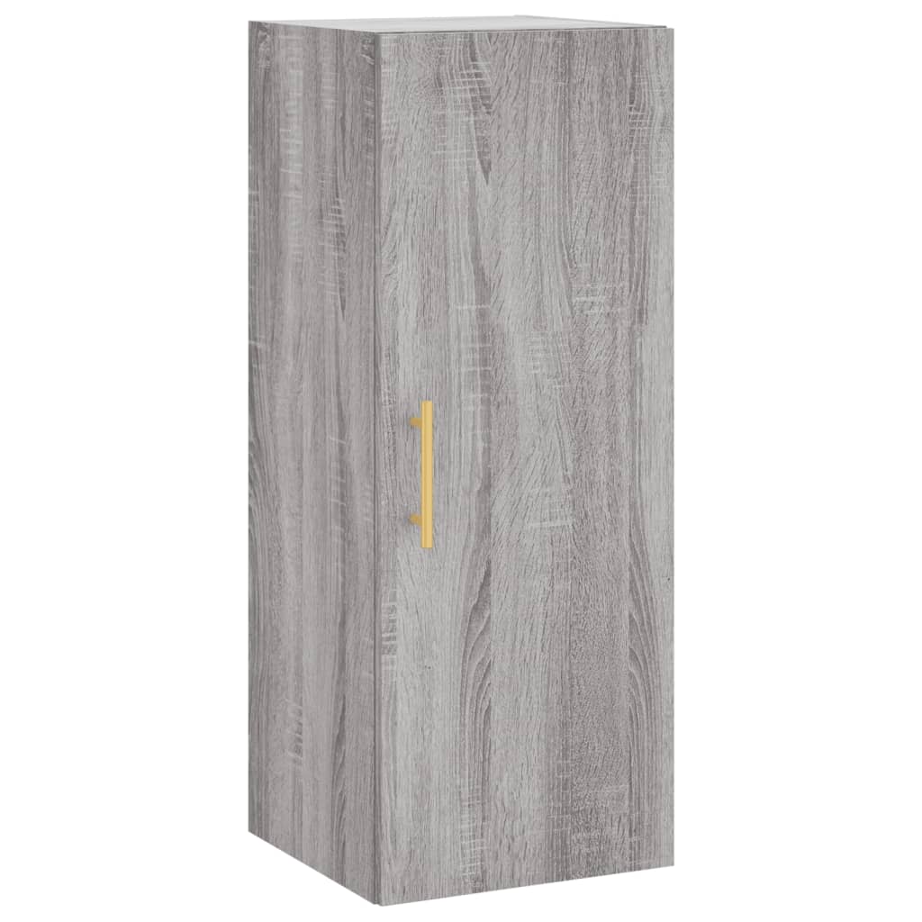 Mobile a Parete Grigio Sonoma 34,5x34x90 cm - homemem39