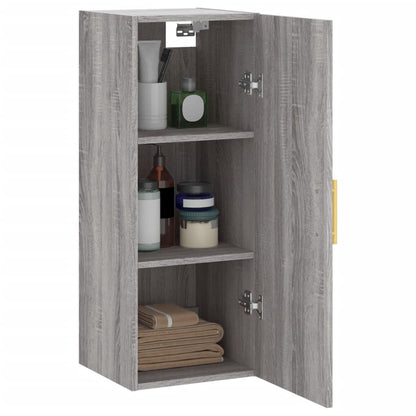 Mobile a Parete Grigio Sonoma 34,5x34x90 cm - homemem39