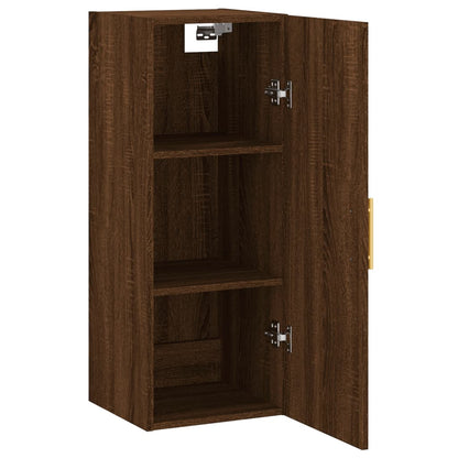 Mobile a Parete Rovere Marrone 34,5x34x90 cm - homemem39