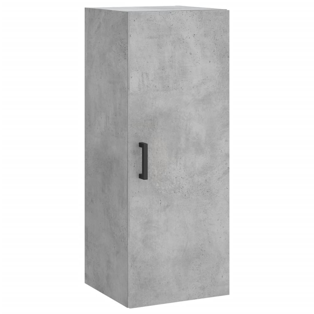 Mobile a Parete Grigio Cemento 34,5x34x90 cm - homemem39