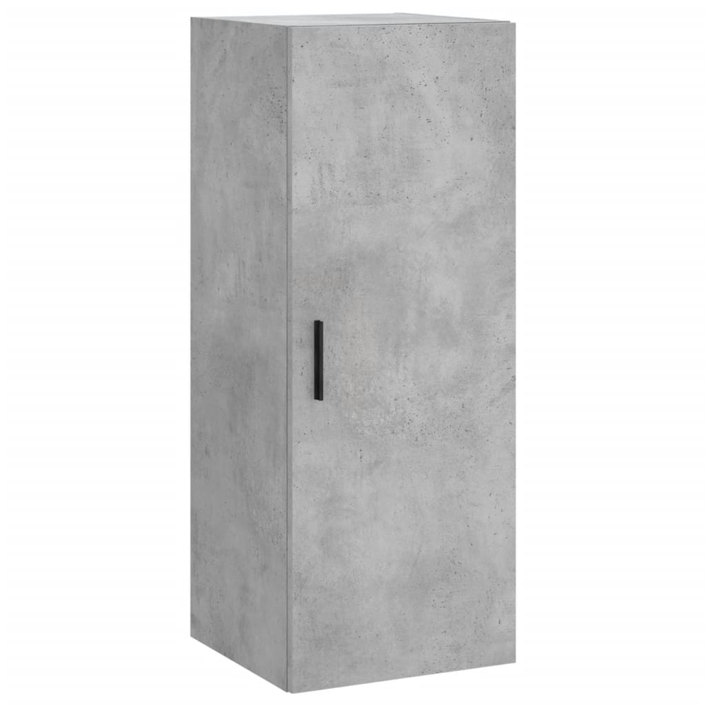 Mobile a Parete Grigio Cemento 34,5x34x90 cm - homemem39