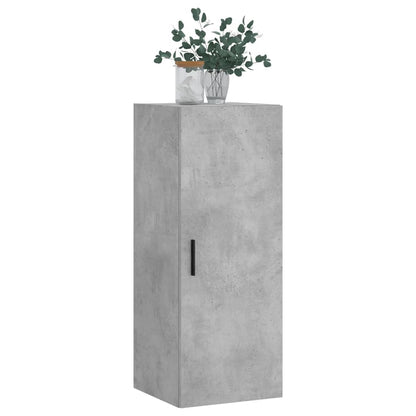 Mobile a Parete Grigio Cemento 34,5x34x90 cm - homemem39