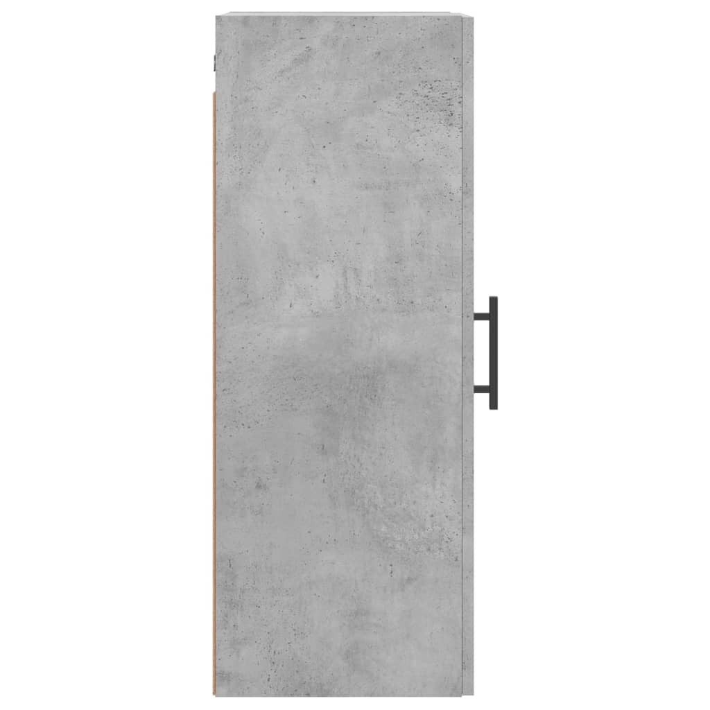 Mobile a Parete Grigio Cemento 34,5x34x90 cm - homemem39