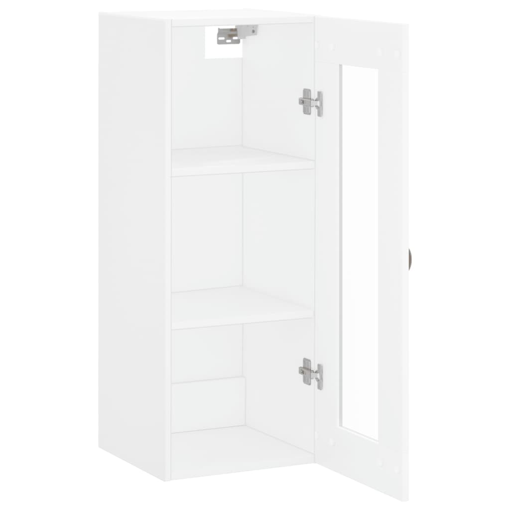 Mobile a Parete Bianco 34,5x34x90 cm - homemem39