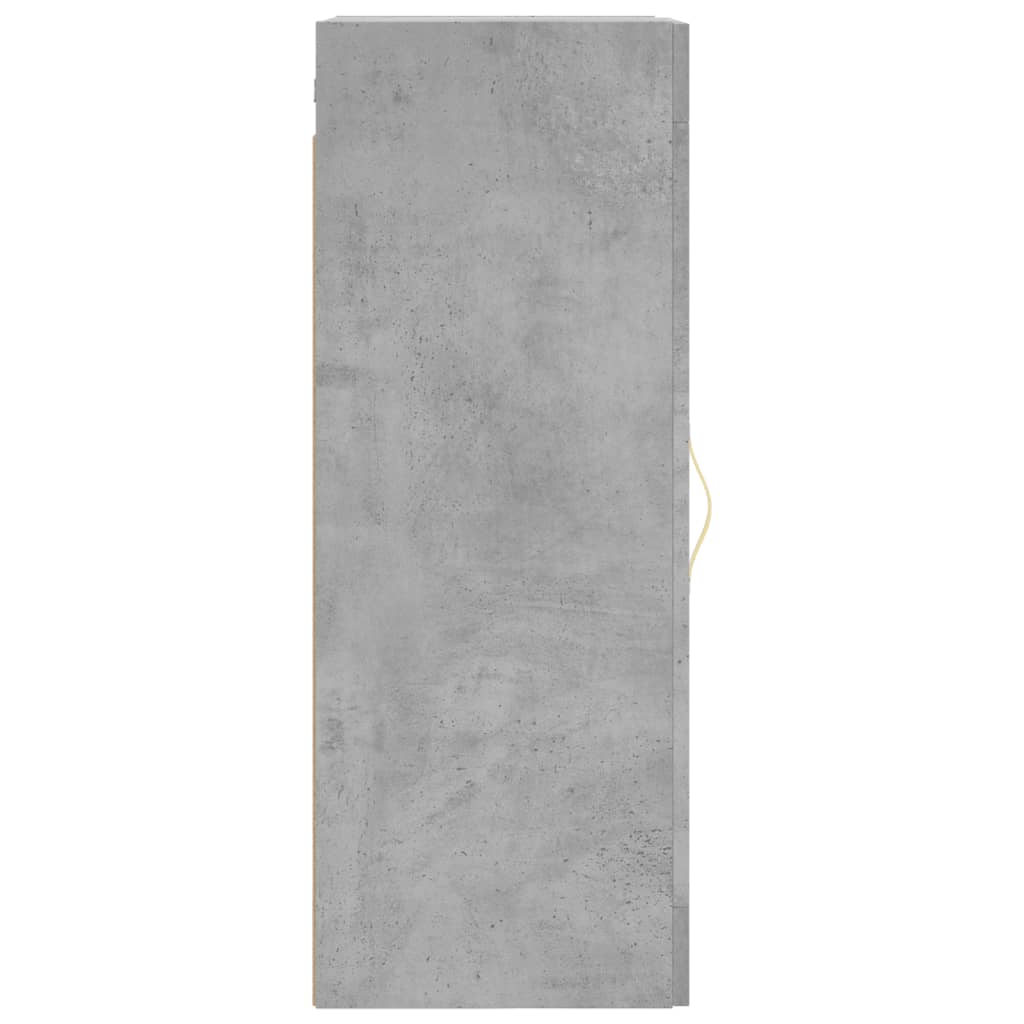 Mobile a Parete Grigio Cemento 34,5x34x90 cm - homemem39