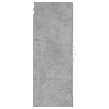 Mobile a Parete Grigio Cemento 34,5x34x90 cm - homemem39