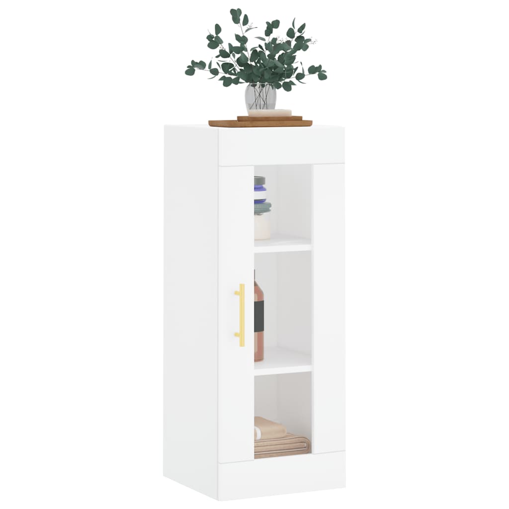 Mobile a Parete Bianco 34,5x34x90 cm - homemem39