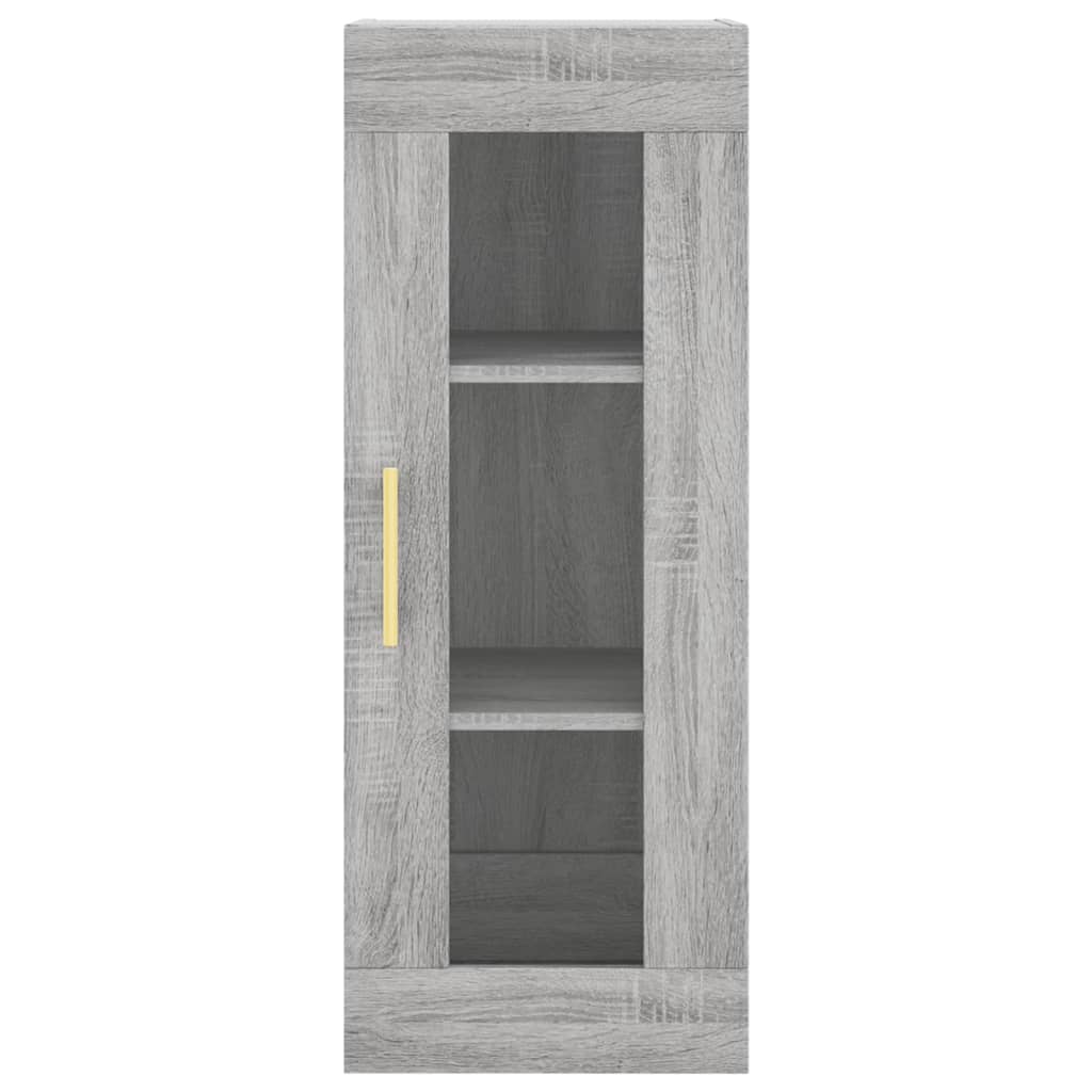 Mobile a Parete Grigio Sonoma 34,5x34x90 cm - homemem39