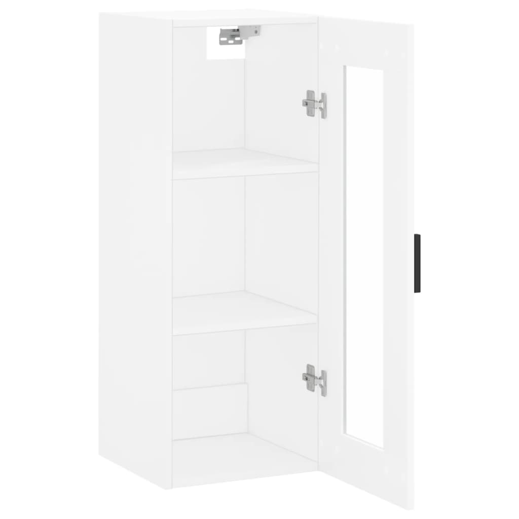 Mobile a Parete Bianco 34,5x34x90 cm - homemem39