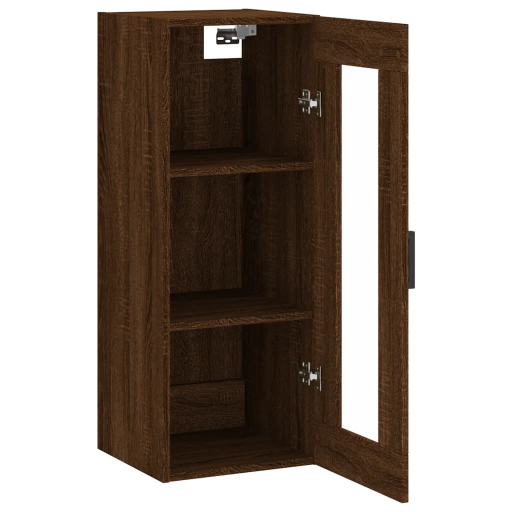 Mobile a Parete Rovere Marrone 34,5x34x90 cm - homemem39