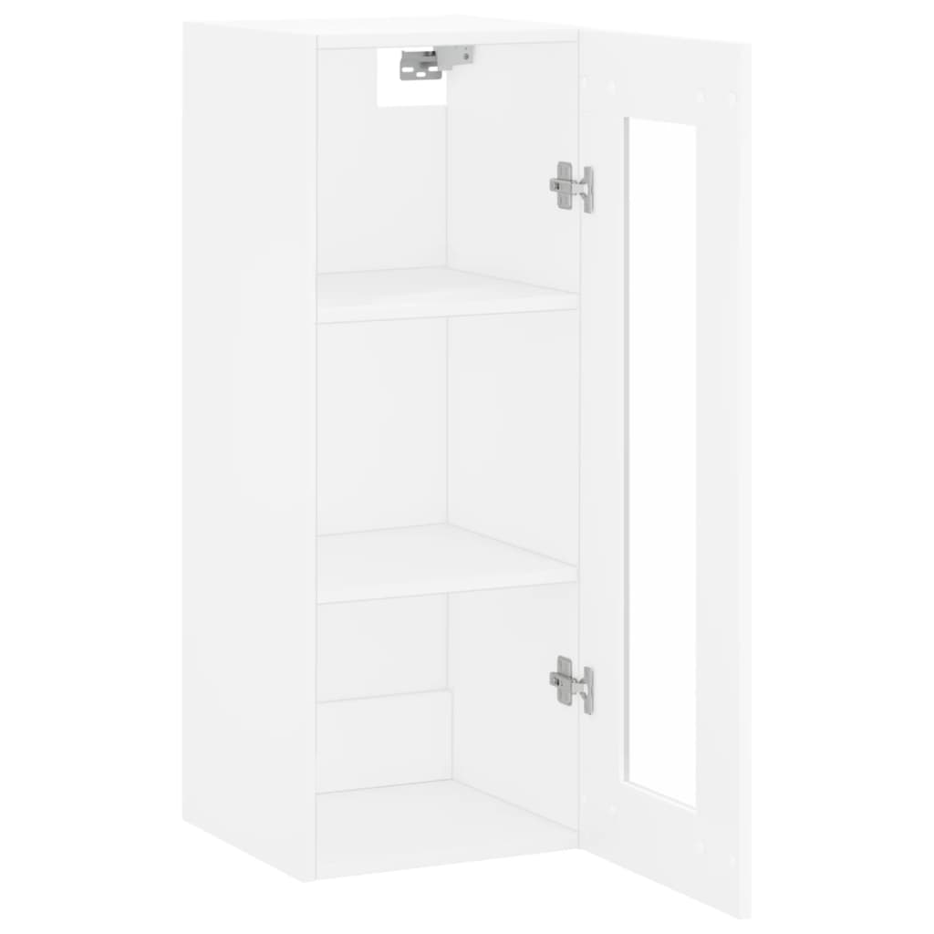 Mobile a Parete Bianco 34,5x34x90 cm - homemem39