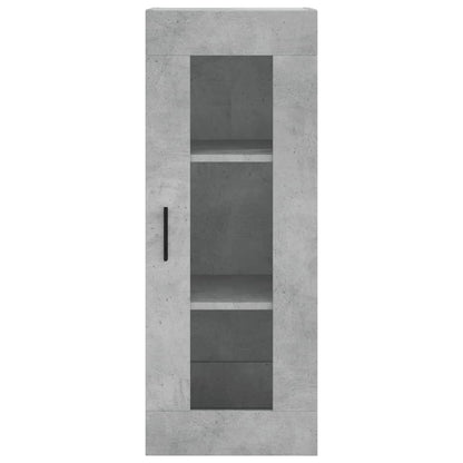 Mobile a Parete Grigio Cemento 34,5x34x90 cm - homemem39