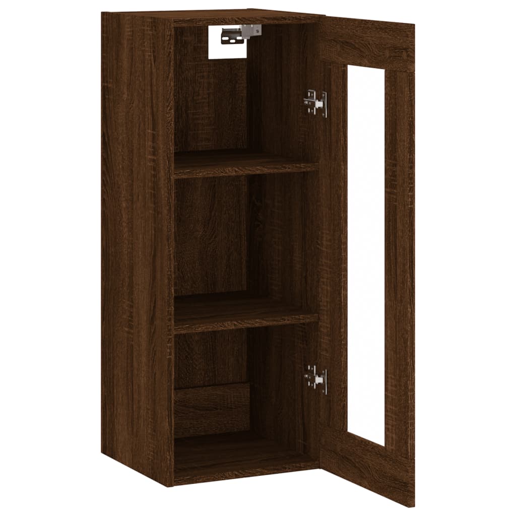 Mobile a Parete Rovere Marrone 34,5x34x90 cm - homemem39