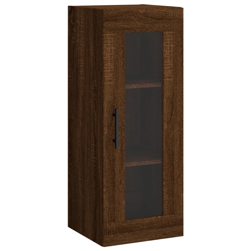 Mobile a Parete Rovere Marrone 34,5x34x90 cm - homemem39