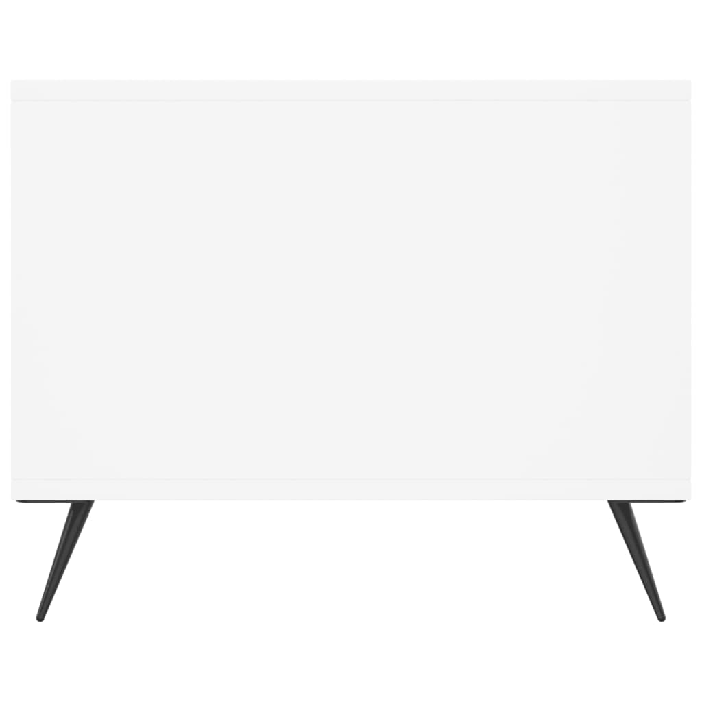 Tavolino da Salotto Bianco 90x50x40 cm in Legno Multistrato - homemem39