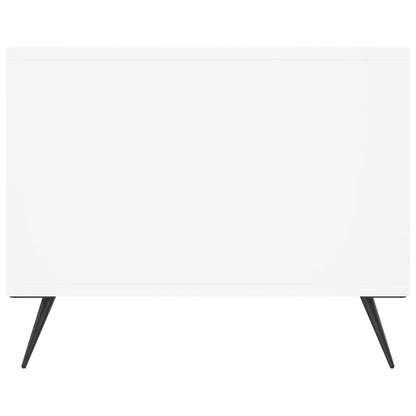 Tavolino da Salotto Bianco 90x50x40 cm in Legno Multistrato - homemem39