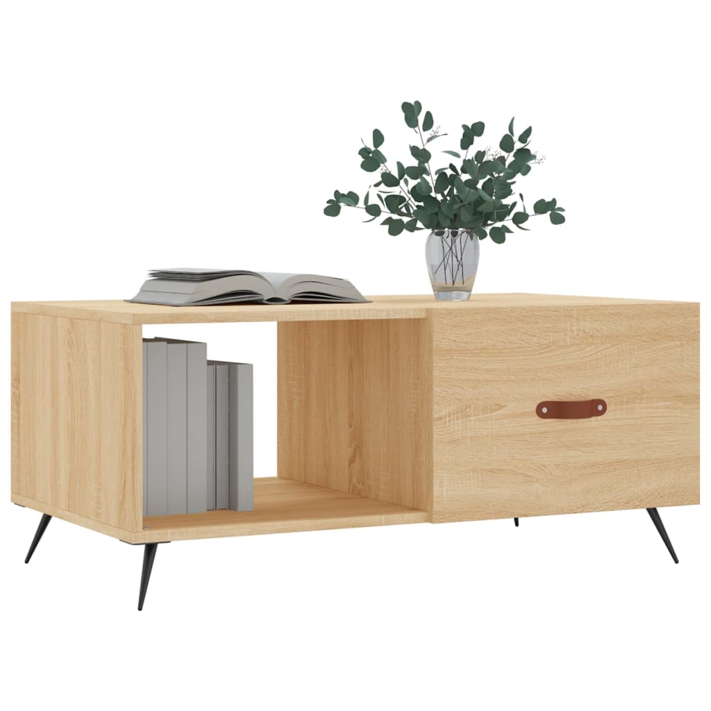 Tavolino da Salotto Rovere Sonoma 90x50x40 cm Legno Multistrato - homemem39