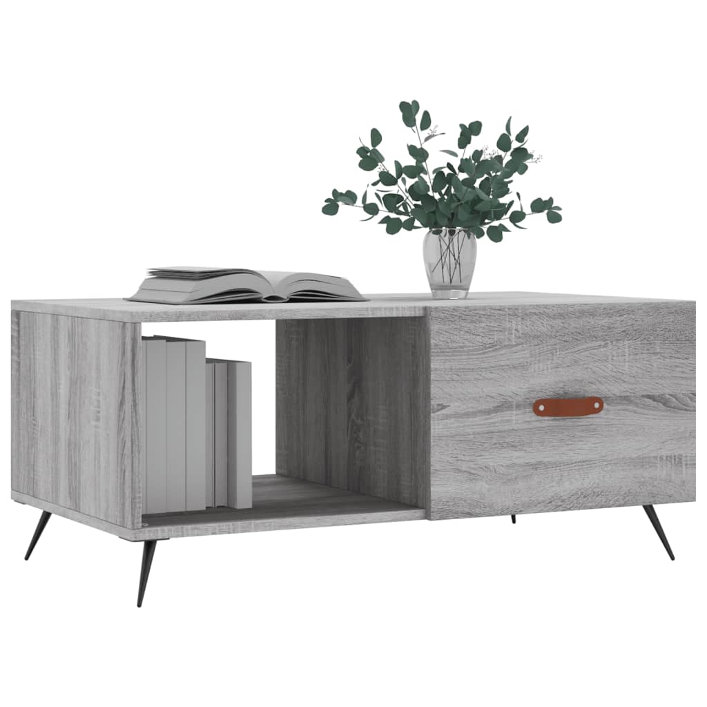 Tavolino da Salotto Grigio Sonoma 90x50x40 cm Legno Multistrato - homemem39