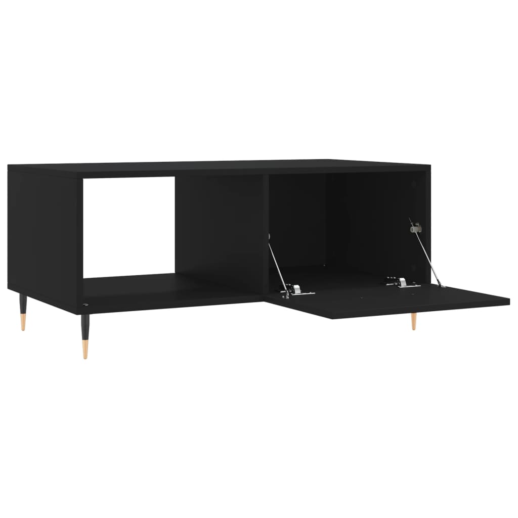 Tavolino da Salotto Nero 90x50x40 cm in Legno Multistrato - homemem39