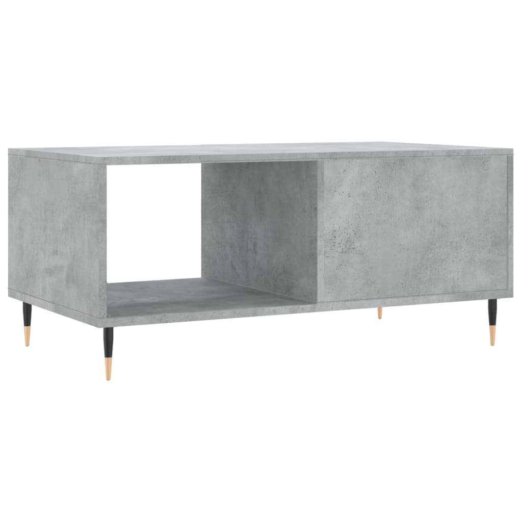 Tavolino da Salotto Grigio Cemento 90x50x40cm Legno Multistrato - homemem39