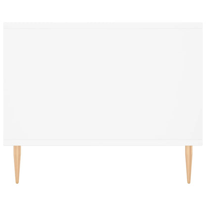 Tavolino da Salotto Bianco 90x50x40 cm in Legno Multistrato - homemem39