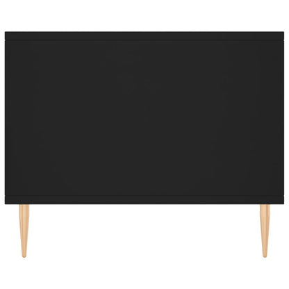 Tavolino da Salotto Nero 90x50x40 cm in Legno Multistrato - homemem39