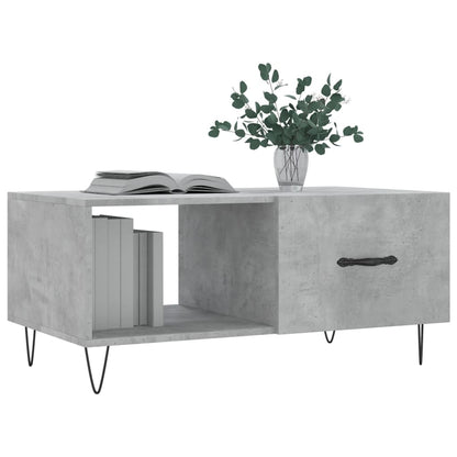 Tavolino da Salotto Grigio Cemento 90x50x40cm Legno Multistrato - homemem39