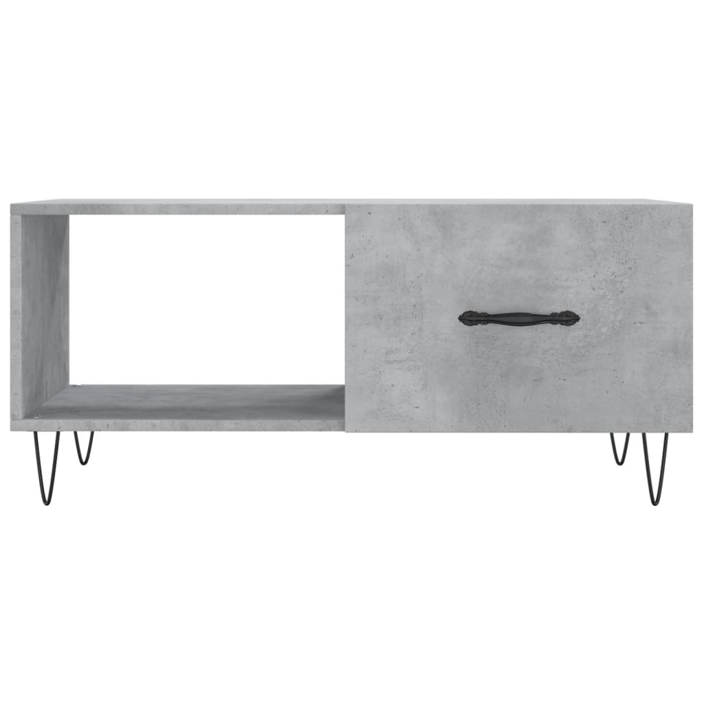 Tavolino da Salotto Grigio Cemento 90x50x40cm Legno Multistrato - homemem39