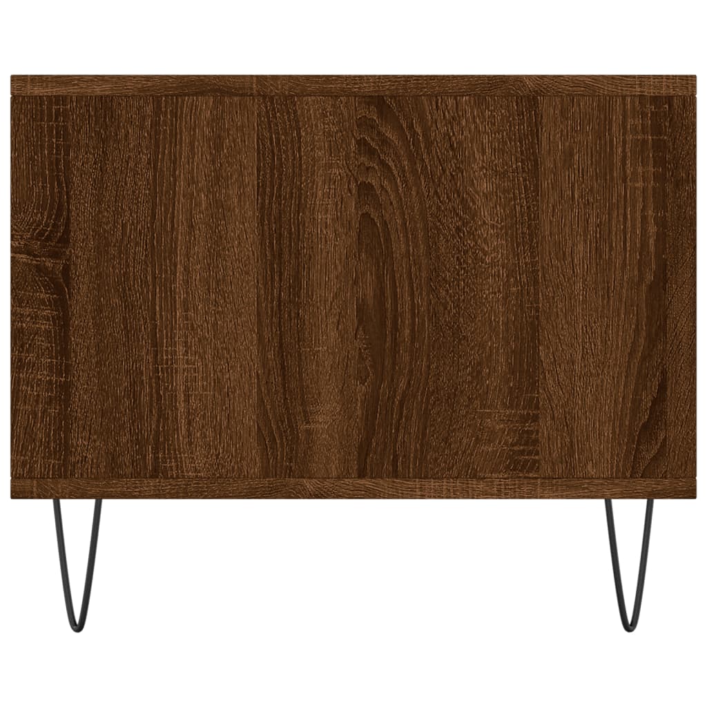 Tavolino da Salotto Rovere Marrone 90x50x40cm Legno Multistrato - homemem39