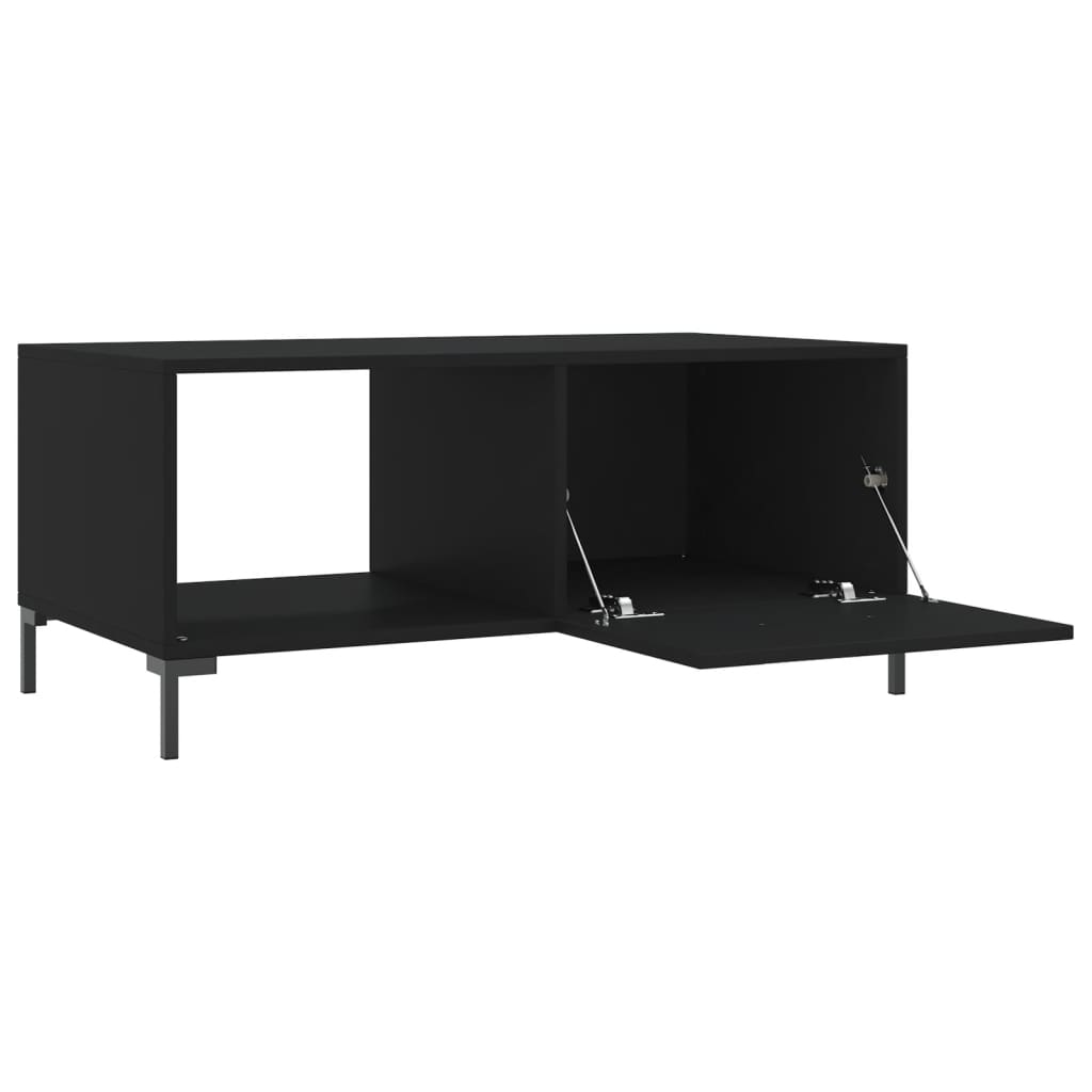 Tavolino da Salotto Nero 90x50x40 cm in Legno Multistrato - homemem39